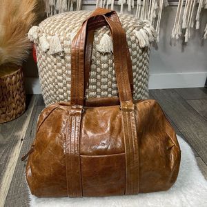 Latico Brown Leather Shoulder Bag Purse